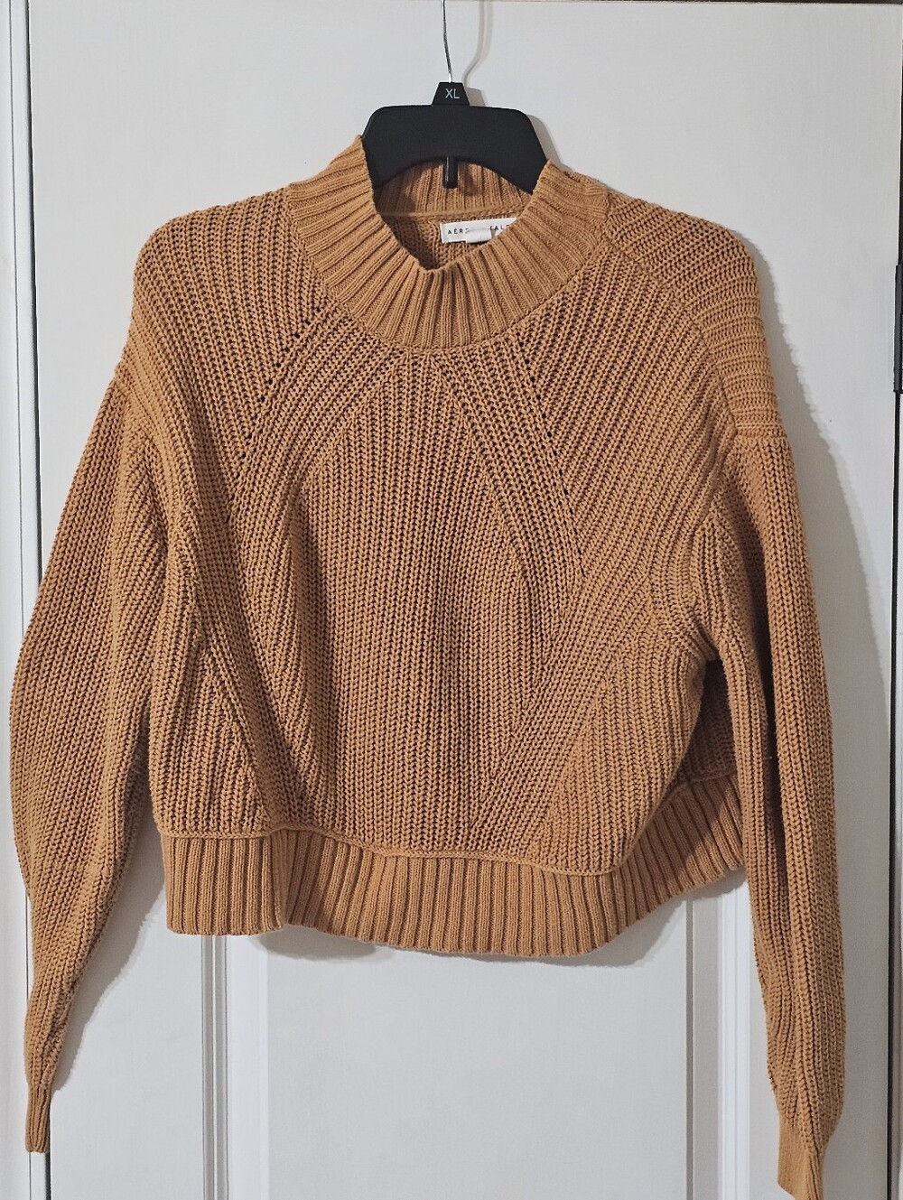 🔥Aeropostale Camel Knit Cowl-Neck Sweater🔥